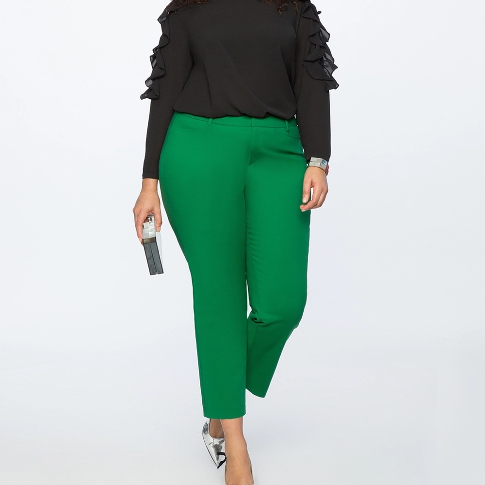 Kelly Green Eloquii Kady Regular Trousers